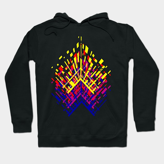 Abstract geometric Hoodie by Tuye Project